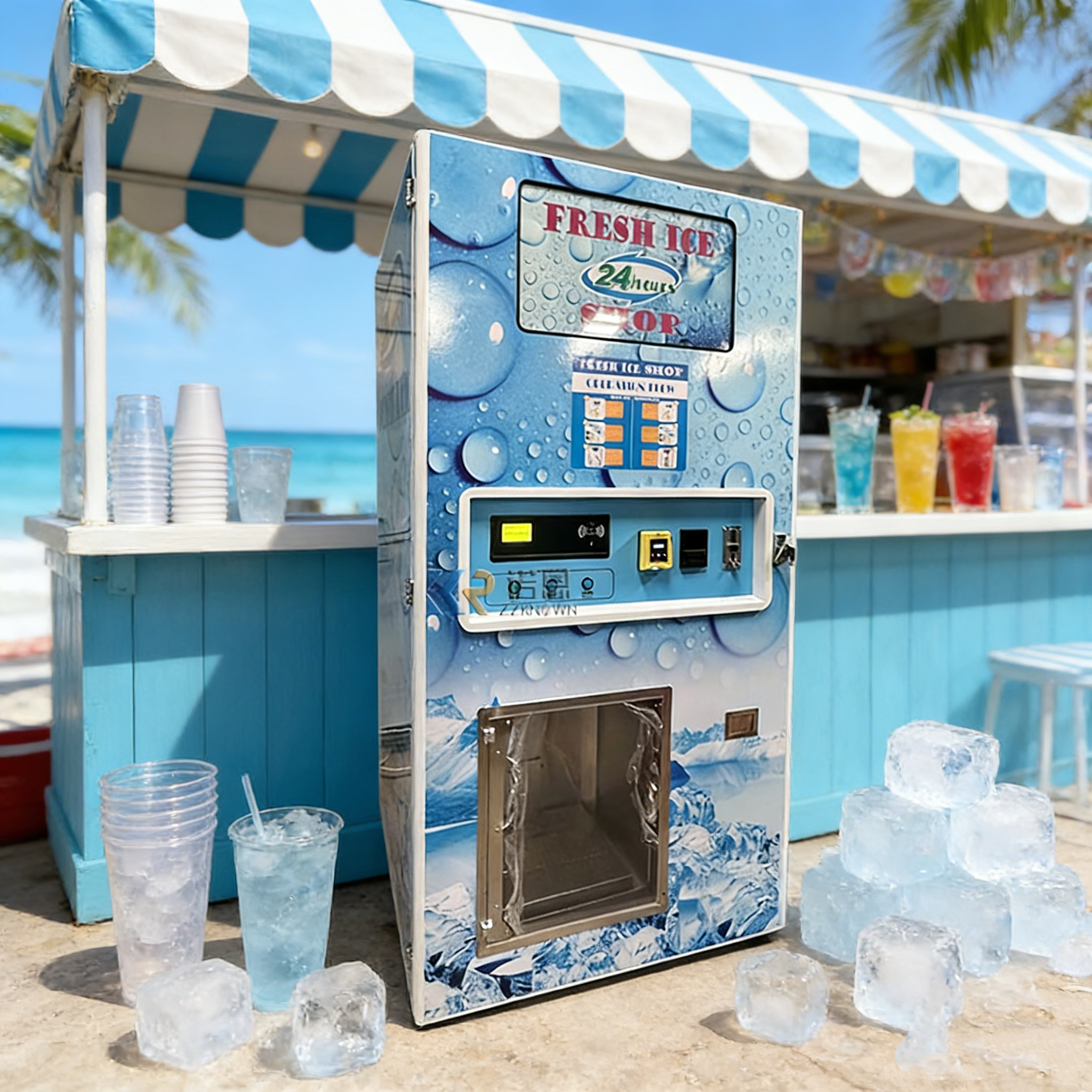 Customized Automatic Ice Vendi - đánh giá và giá Commercial Vending Machine