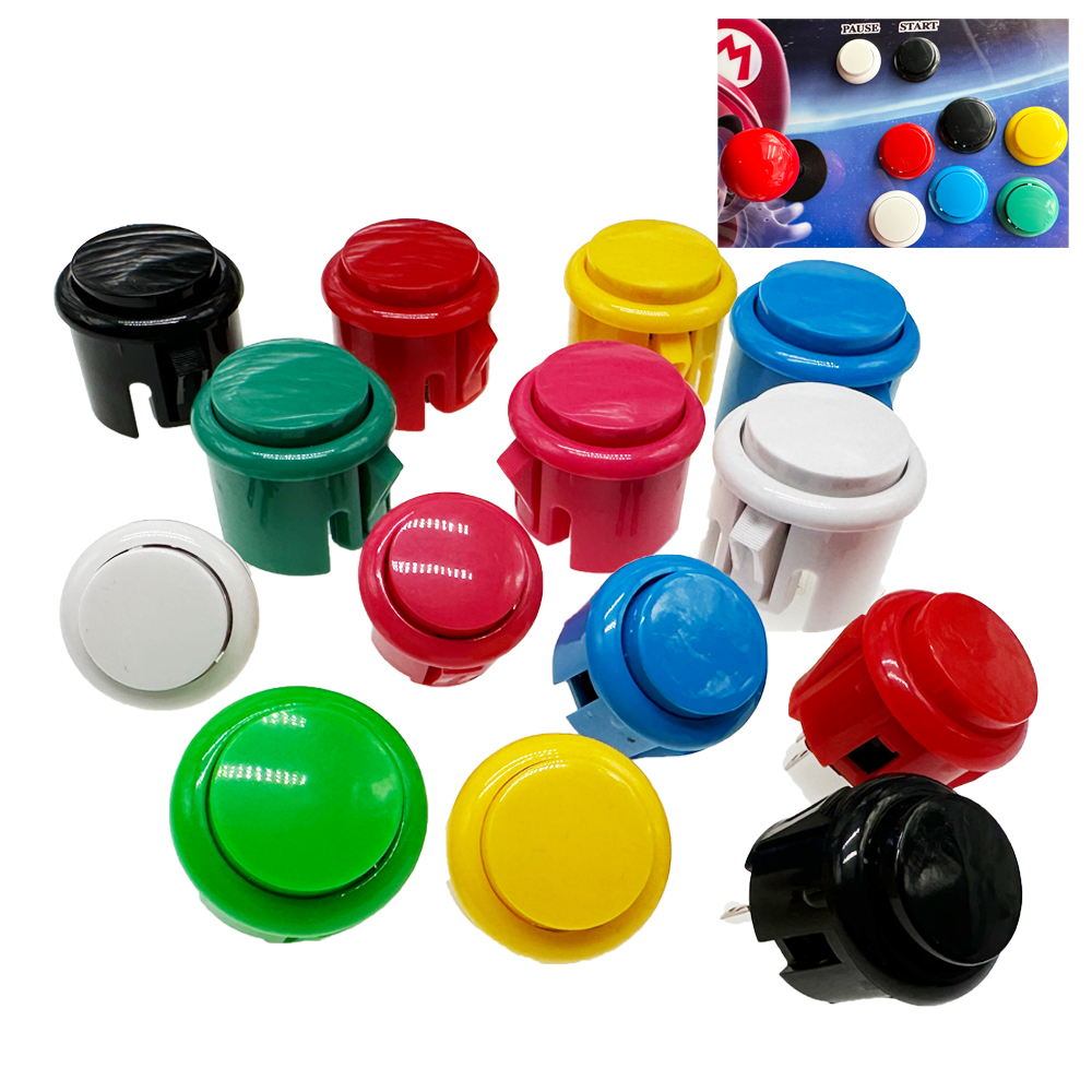 12pcs Copy Sanwa Buttons 30mm  - đánh giá và giá Arcade Wangan Midnight