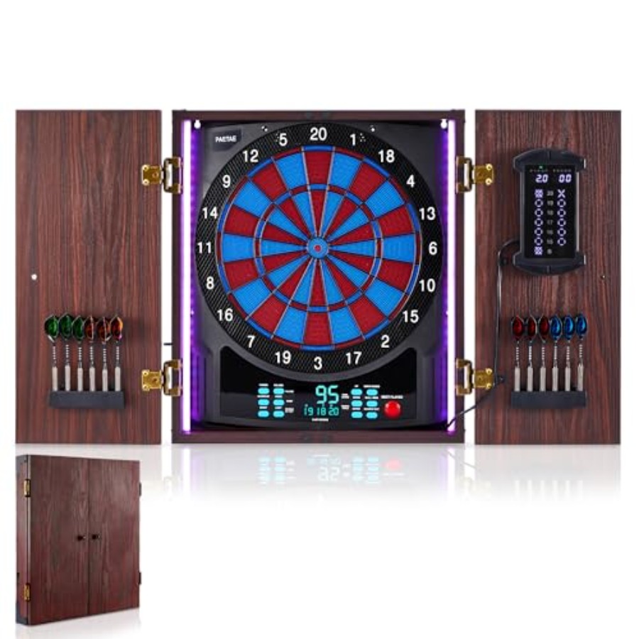 Electronic Dart Board with Cab - đánh giá và giá Electronic Dartboard Cabinet