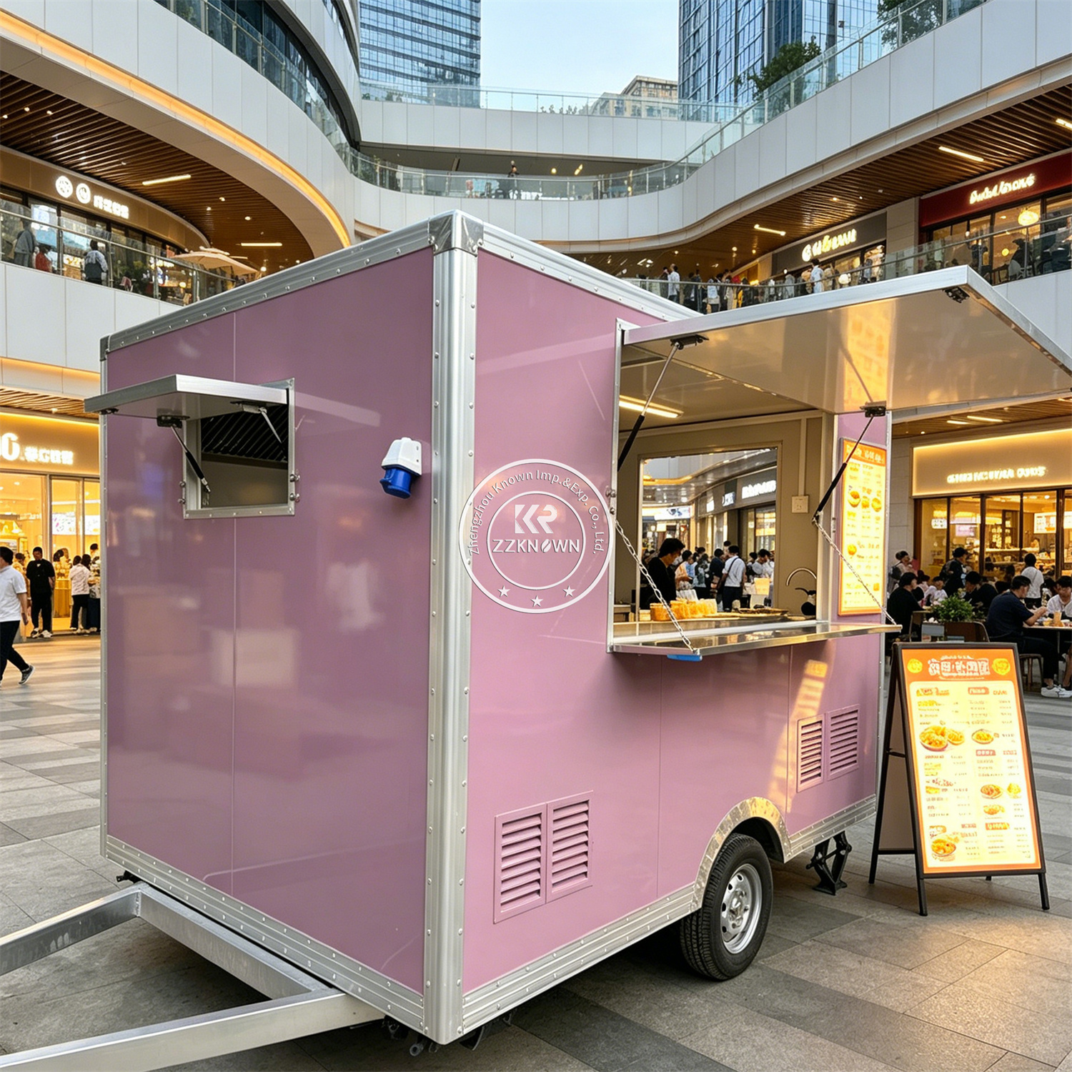 Concession Pizza Trailer Stree - đánh giá và giá Hot Dog Vending Cart
