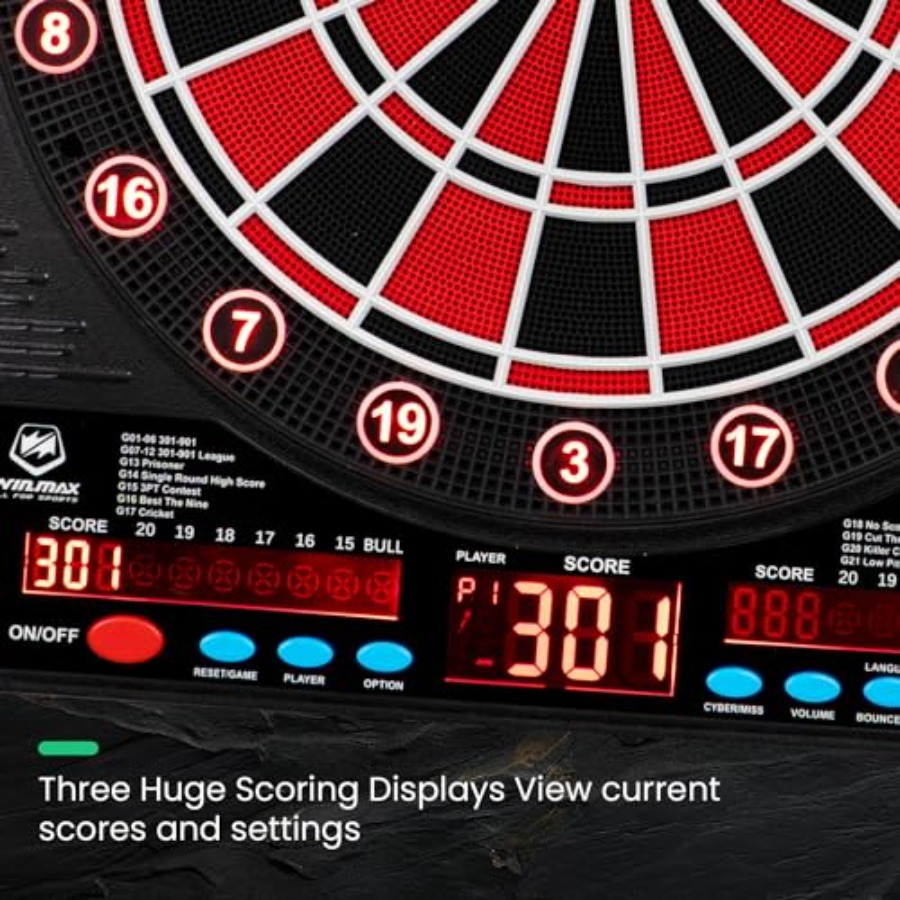 Electronic Dart Board LED Elec - đánh giá và giá Electronic Dartboard Cabinet
