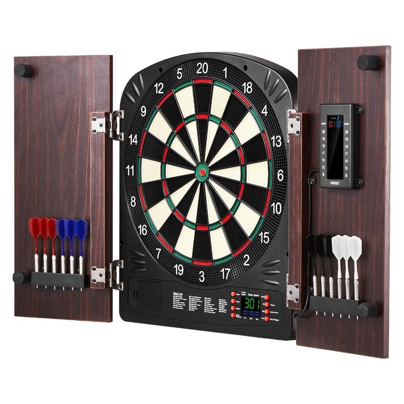 Dartboard and cabinet set Home - đánh giá và giá Electronic Dartboard Cabinet