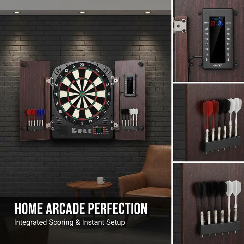 Dartboard and cabinet set Home - đánh giá và giá Electronic Dartboard Cabinet