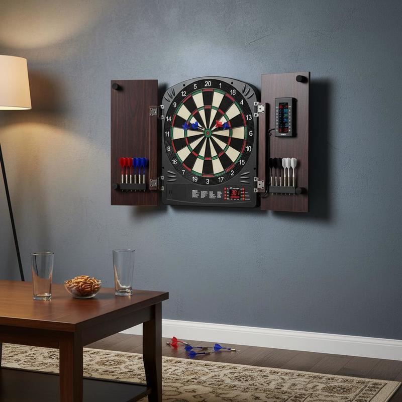 Dartboard and cabinet set Home - đánh giá và giá Electronic Dartboard Cabinet