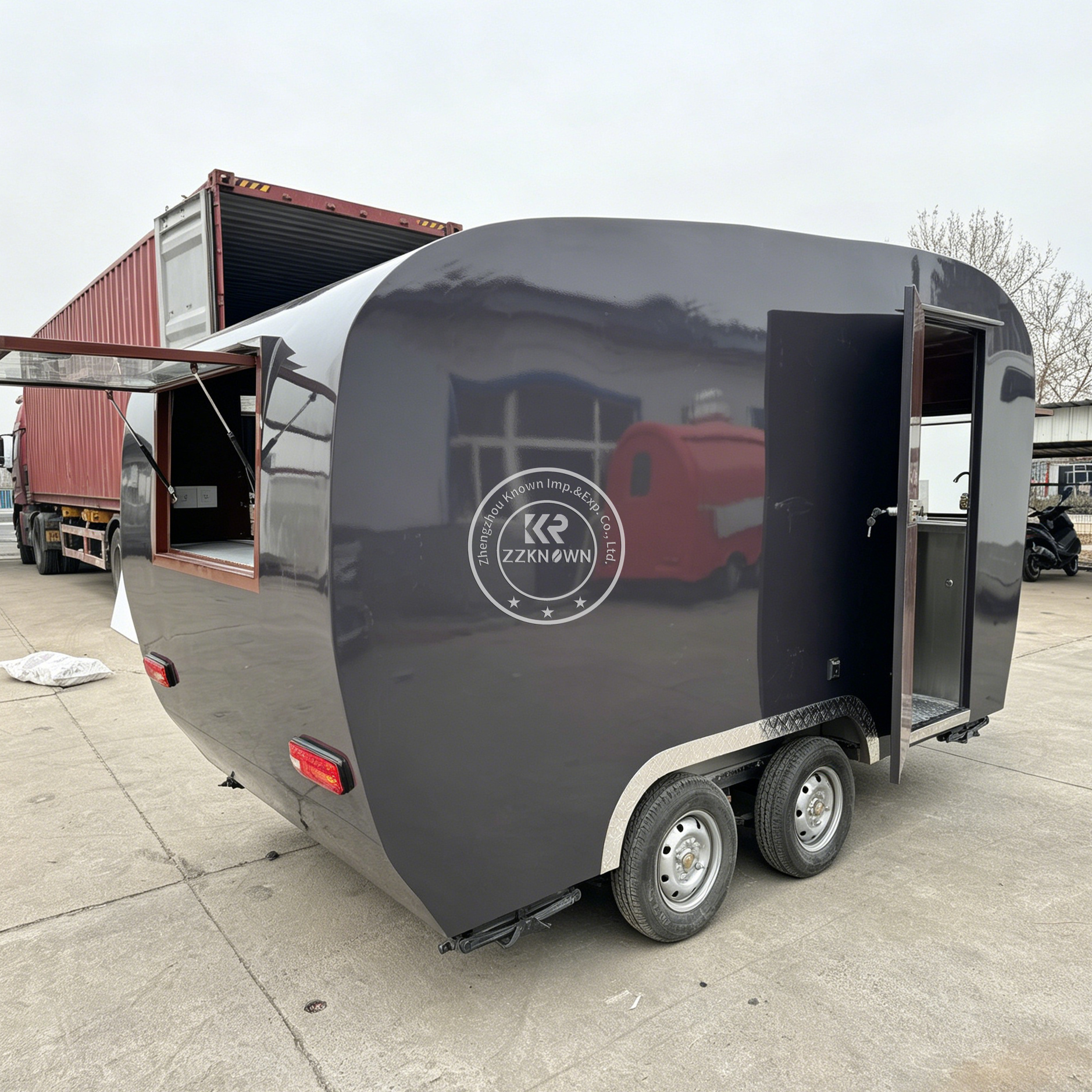 Custom Mobile Concession Food  - đánh giá và giá Hot Dog Vending Cart