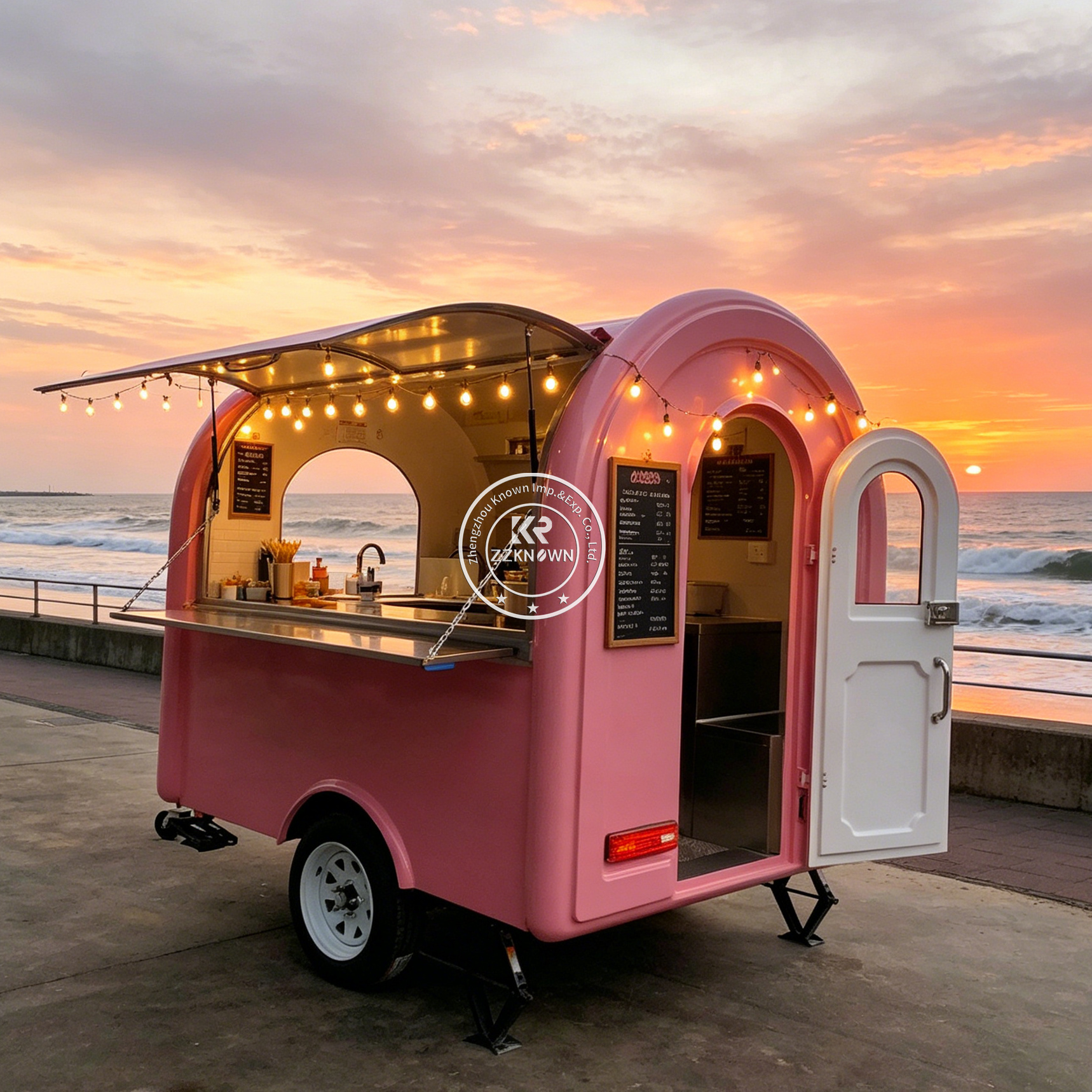 Street Mobile Food Trailer Hot - đánh giá và giá Hot Dog Vending Cart