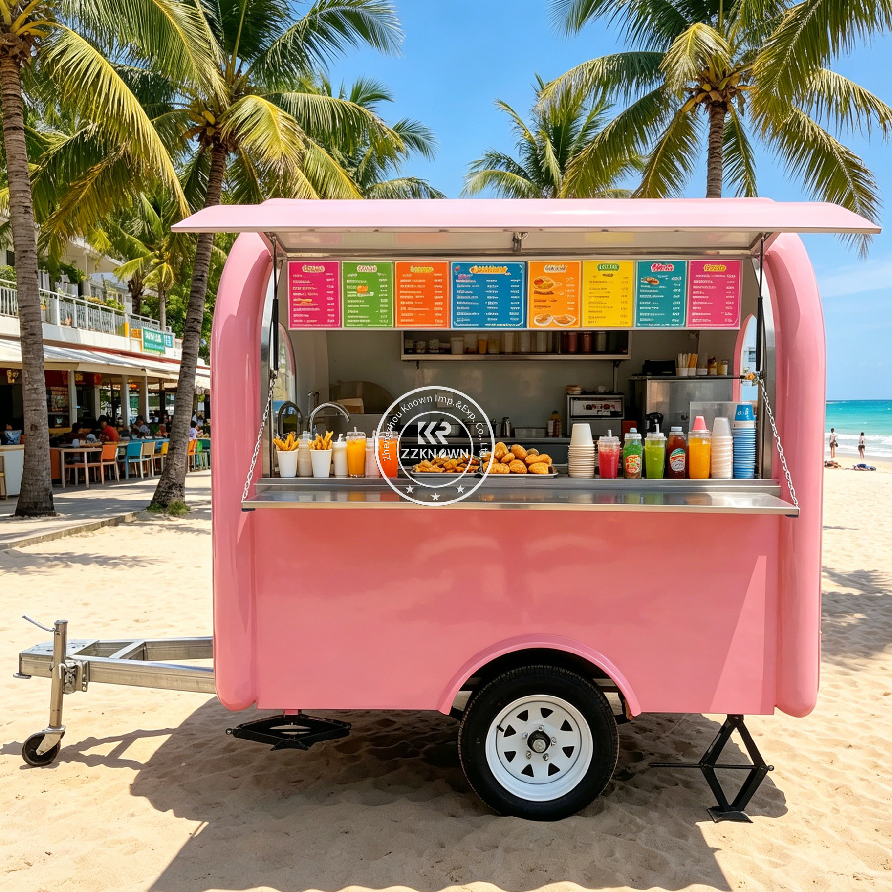 Street Mobile Food Trailer Hot - đánh giá và giá Hot Dog Vending Cart