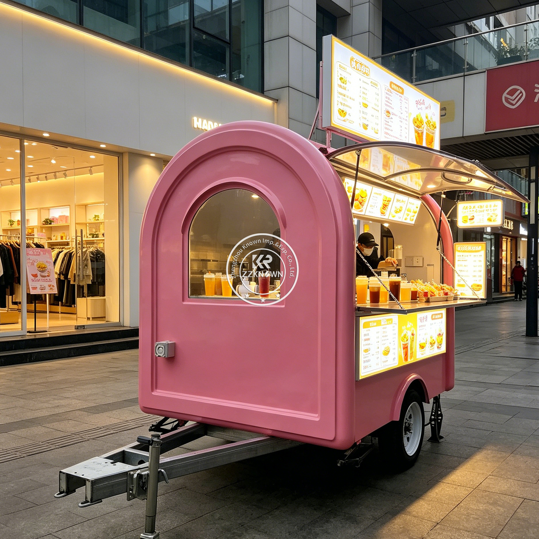 Street Mobile Food Trailer Hot - đánh giá và giá Hot Dog Vending Cart