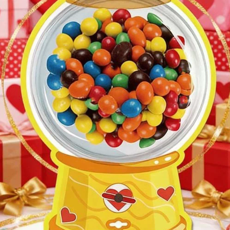 18/36 Pcs DIY Valentines Candy - đánh giá và giá Bubble Gum Machine
