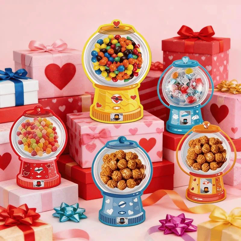 18/36 Pcs DIY Valentines Candy - đánh giá và giá Bubble Gum Machine