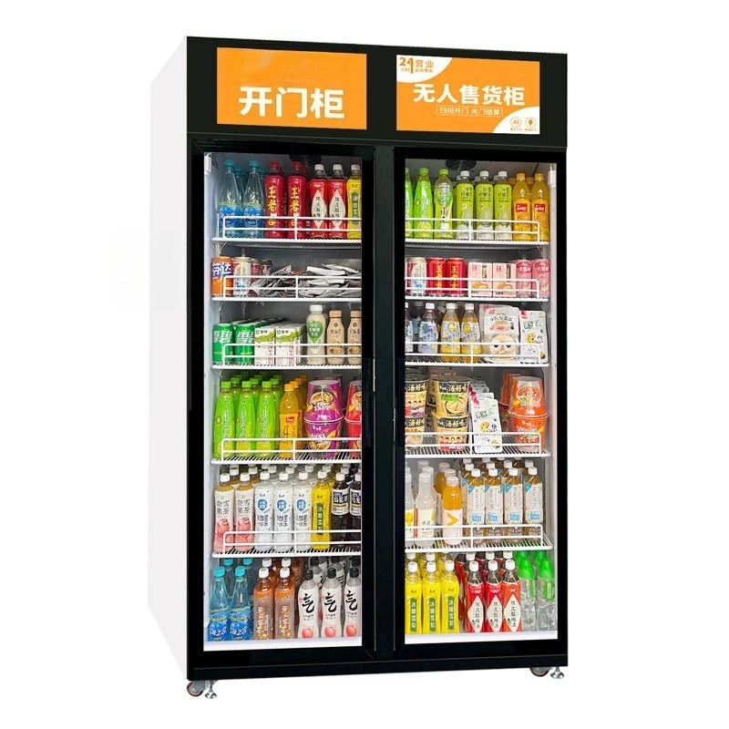 Unmanned self-service door ope - đánh giá và giá Open Vending Machine