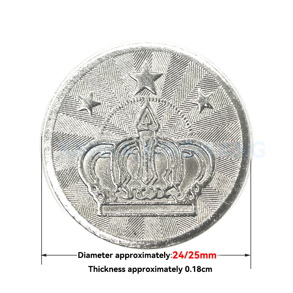 100PCS  Coins Tokens Stainless - đánh giá và giá Token Coin Mechanism