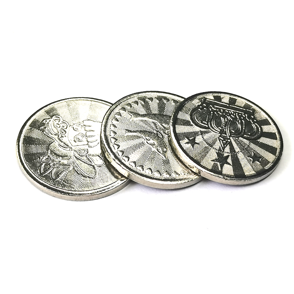 100PCS  Coins Tokens Stainless - đánh giá và giá Token Coin Mechanism