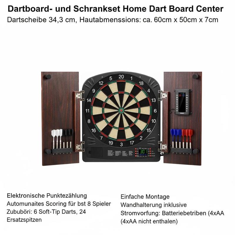 Dartboard and cabinet set Home - đánh giá và giá Electronic Dartboard Cabinet