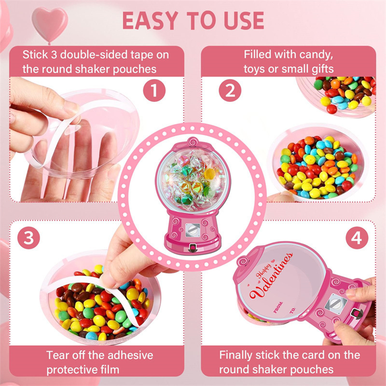 18/36 Pack Valentine Candy Hol - đánh giá và giá Bubble Gum Machine