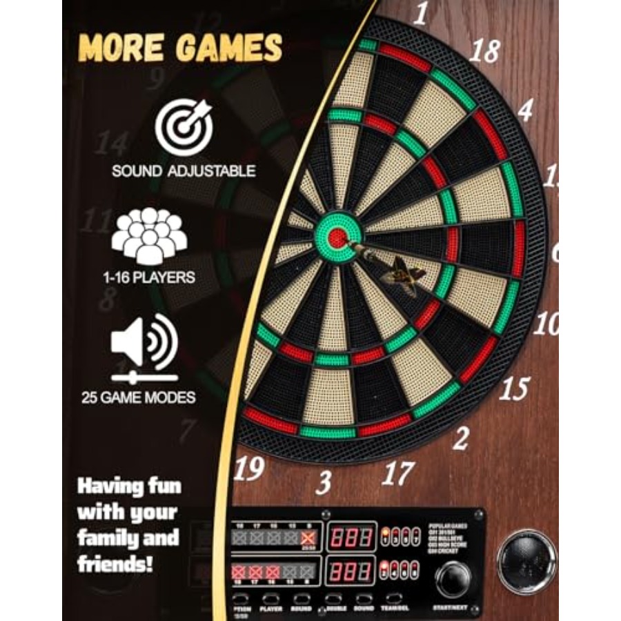 Electronic Dart Board, Decorat - đánh giá và giá Electronic Dartboard Cabinet