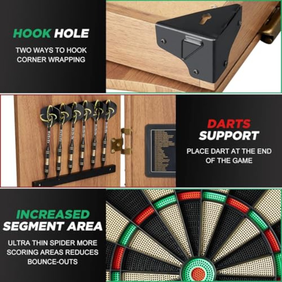 Electronic Dart Board Cabinet  - đánh giá và giá Electronic Dartboard Cabinet