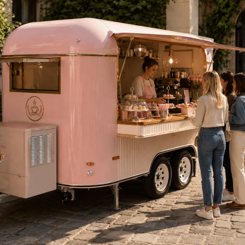 Food Cart Mobile Trailer Custo - đánh giá và giá Hot Dog Vending Cart