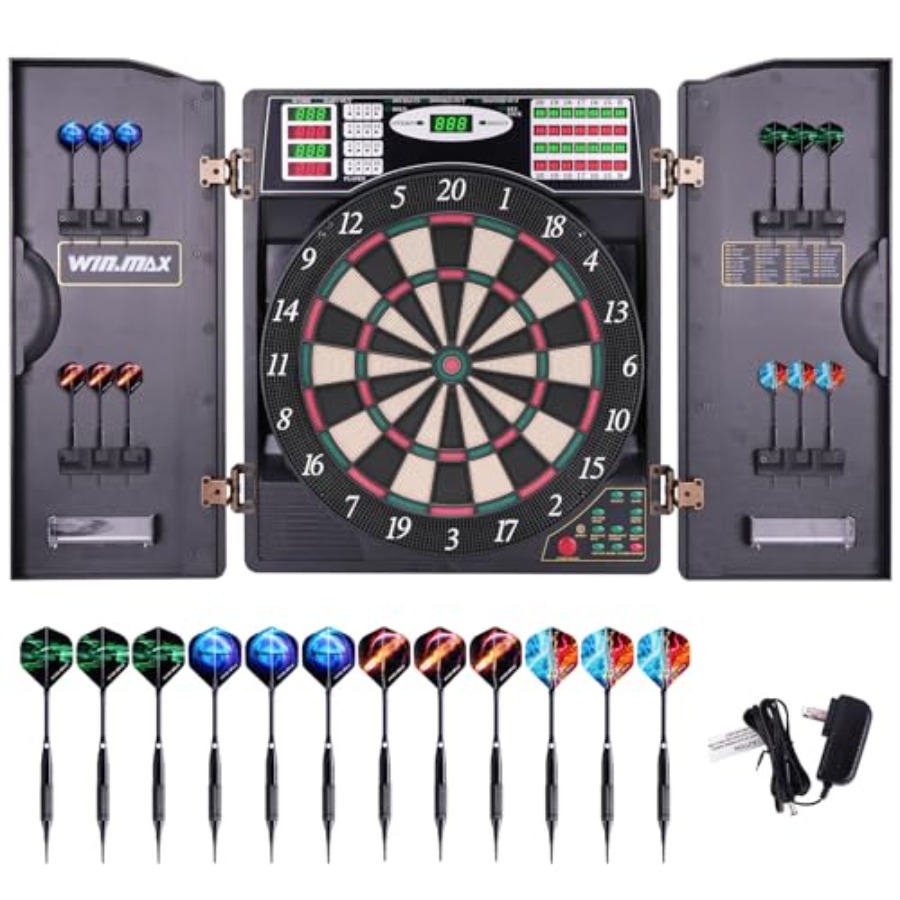Electronic Dart Board with Cab - đánh giá và giá Electronic Dartboard Cabinet