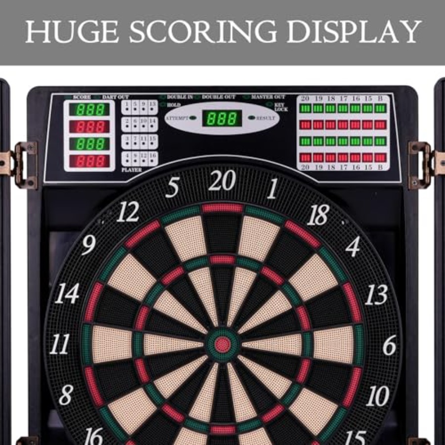 Electronic Dart Board with Cab - đánh giá và giá Electronic Dartboard Cabinet