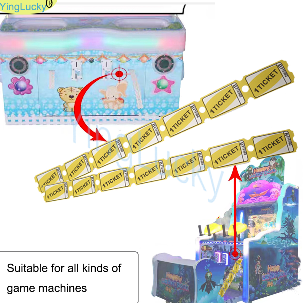 2000 Pcs/Lot Arcade Lottery Pa - đánh giá và giá Ticket Redemption Machine