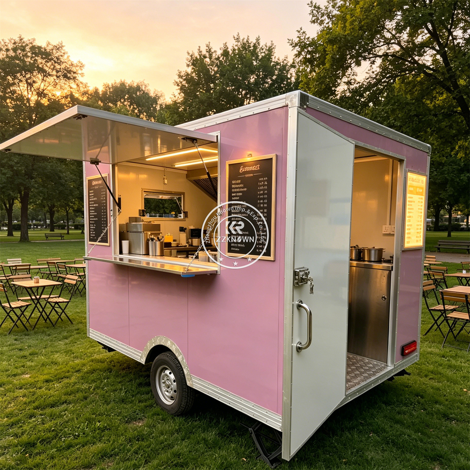 Street Custom Food Trailer Mob - đánh giá và giá Hot Dog Vending Cart